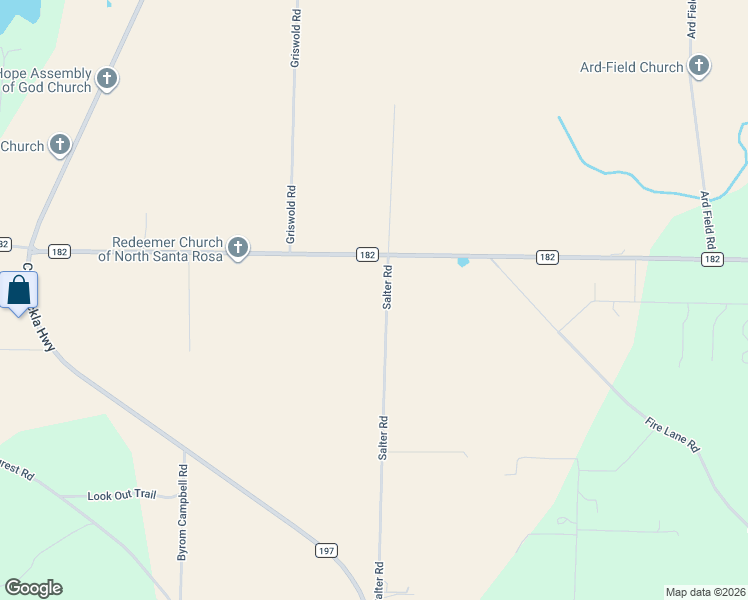 map of restaurants, bars, coffee shops, grocery stores, and more near 9329 Salter Road in Jay