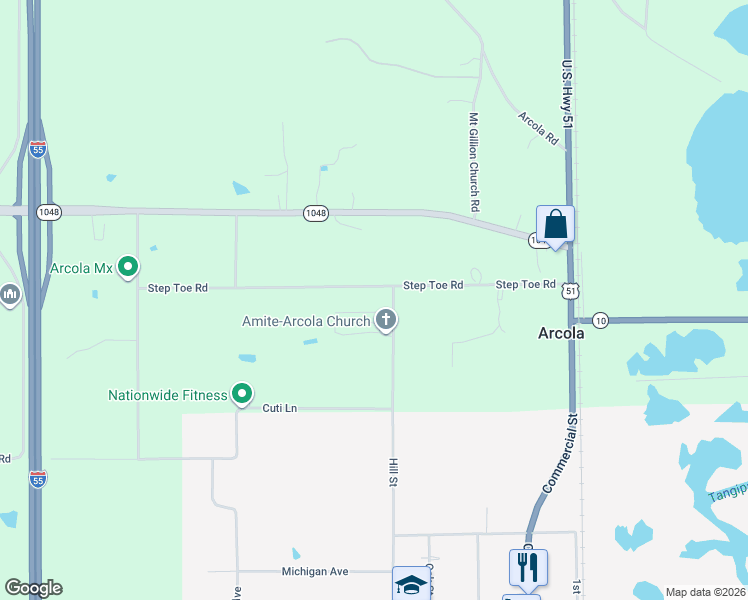 map of restaurants, bars, coffee shops, grocery stores, and more near 12462 Step Toe Road in Roseland