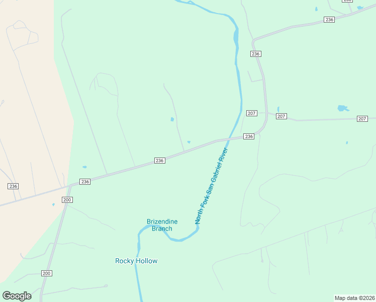 map of restaurants, bars, coffee shops, grocery stores, and more near County Road 236 in Liberty Hill