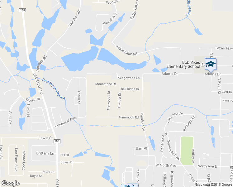 map of restaurants, bars, coffee shops, grocery stores, and more near 5540 Frontier Drive in Crestview