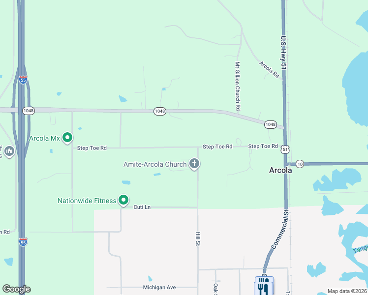 map of restaurants, bars, coffee shops, grocery stores, and more near 12462 Step Toe Road in Roseland