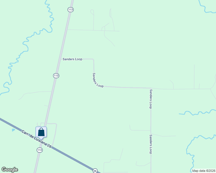 map of restaurants, bars, coffee shops, grocery stores, and more near Sanders Loop in Beauregard Parish