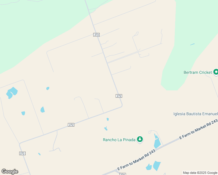 map of restaurants, bars, coffee shops, grocery stores, and more near 10217 County Road 272 in Bertram