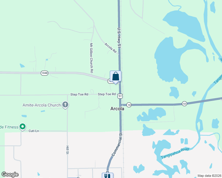 map of restaurants, bars, coffee shops, grocery stores, and more near 63447 U.S. 51 in Roseland