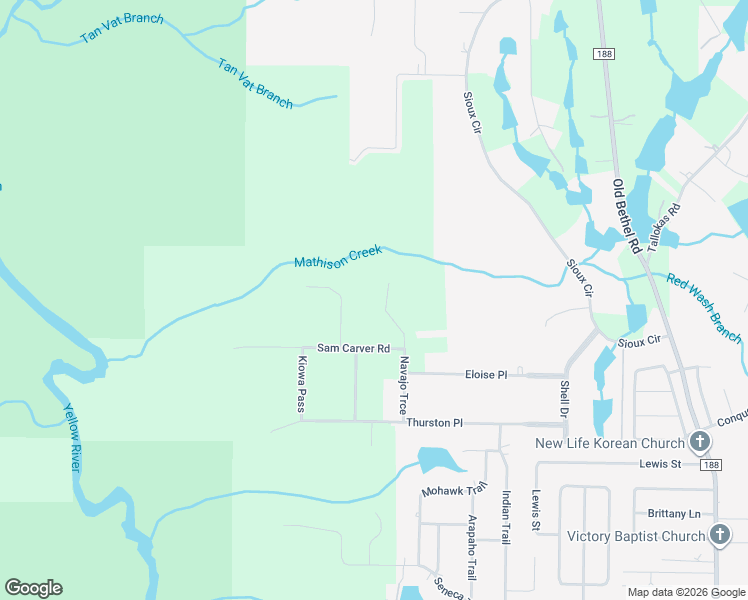 map of restaurants, bars, coffee shops, grocery stores, and more near 89 Navajo Trce in Crestview