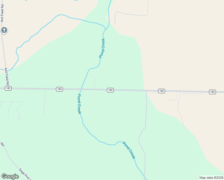 map of restaurants, bars, coffee shops, grocery stores, and more near County Road 182 in Jay