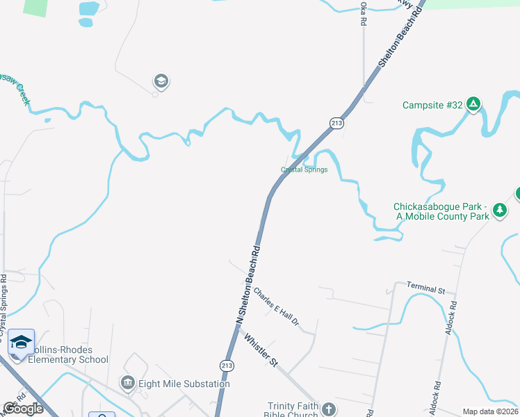 map of restaurants, bars, coffee shops, grocery stores, and more near 565 North Shelton Beach Road in Prichard