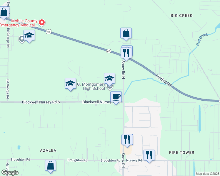 4275 Snow Rd, Semmes AL Walk Score