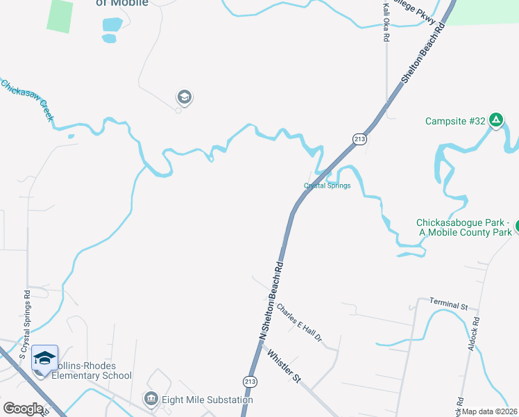 map of restaurants, bars, coffee shops, grocery stores, and more near 565 North Shelton Beach Road in Prichard