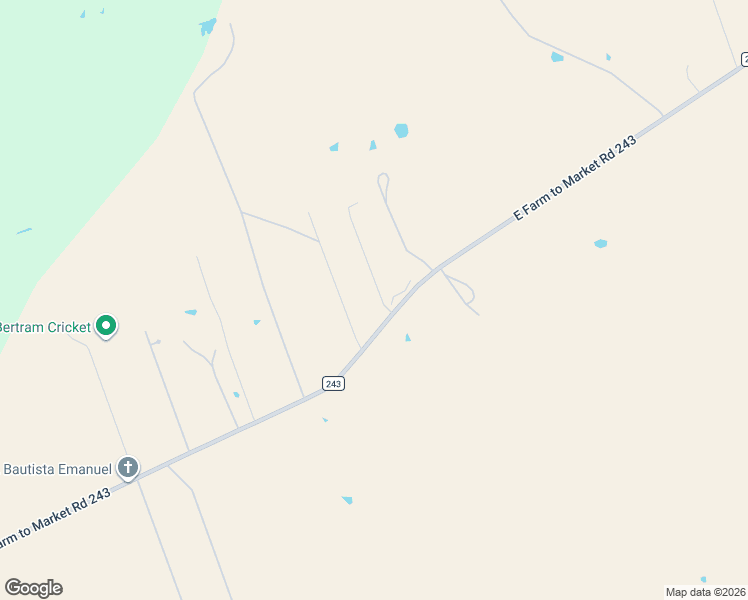 map of restaurants, bars, coffee shops, grocery stores, and more near 123 Lila Lane in Bertram