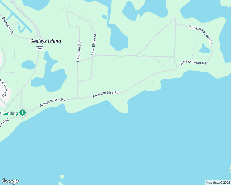 map of restaurants, bars, coffee shops, grocery stores, and more near Seminole Shores Road in Seminole County