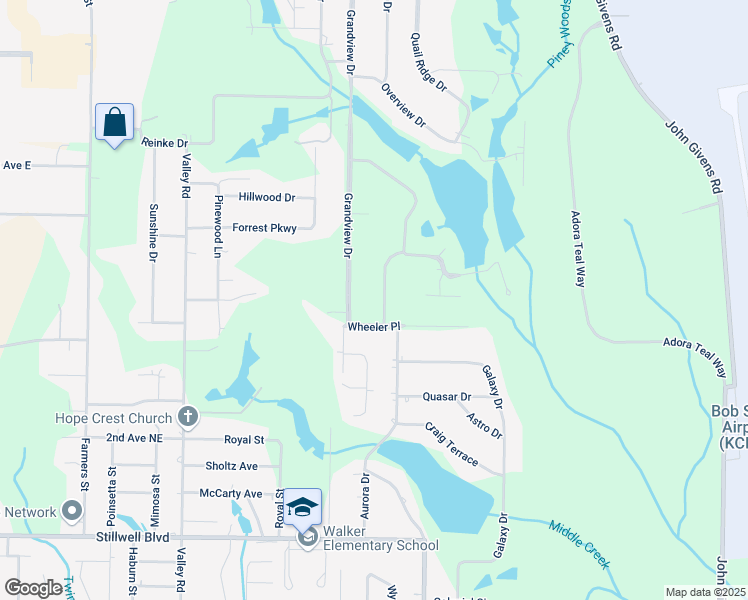 map of restaurants, bars, coffee shops, grocery stores, and more near 1203 Yellowhammer Drive in Crestview