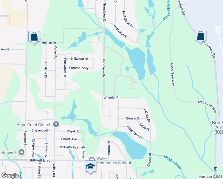 map of restaurants, bars, coffee shops, grocery stores, and more near 1203 Yellowhammer Drive in Crestview