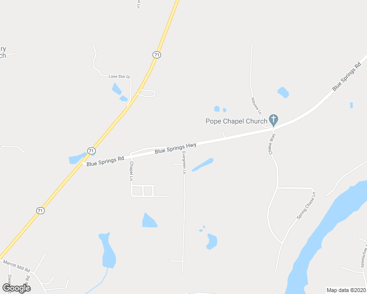 map of restaurants, bars, coffee shops, grocery stores, and more near 2975 Evergreen Lane in Marianna