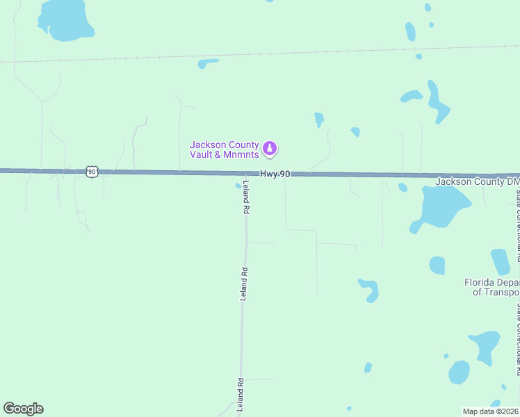 map of restaurants, bars, coffee shops, grocery stores, and more near 2976 Leland Road in Marianna
