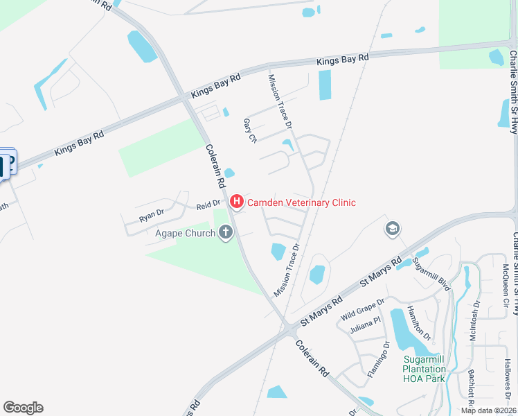 map of restaurants, bars, coffee shops, grocery stores, and more near 197 Julian Place in St. Marys