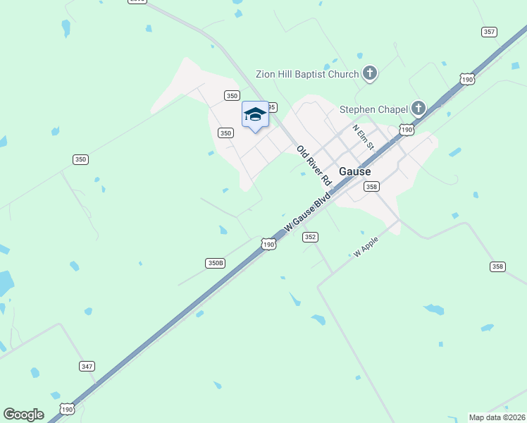 map of restaurants, bars, coffee shops, grocery stores, and more near 221 North Arendell in Gause