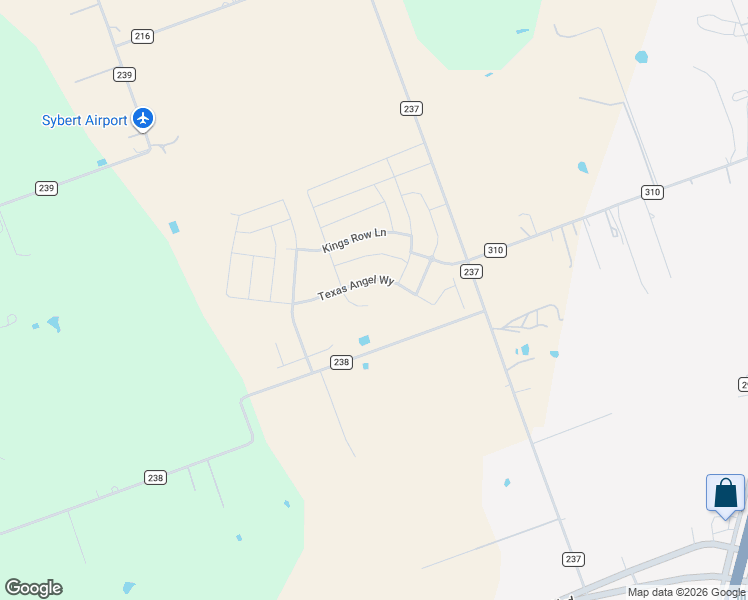 map of restaurants, bars, coffee shops, grocery stores, and more near County Road 238 in Georgetown