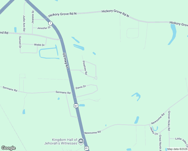 map of restaurants, bars, coffee shops, grocery stores, and more near 3302 Sweet Gum Drive South in Valdosta