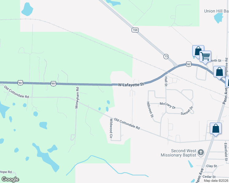 map of restaurants, bars, coffee shops, grocery stores, and more near 3963 U.S. 90 in Marianna