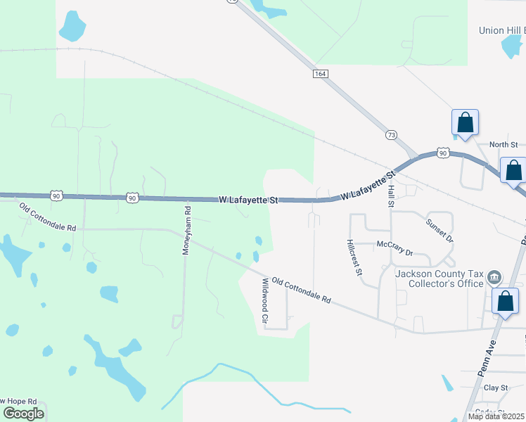 map of restaurants, bars, coffee shops, grocery stores, and more near 2992 Southwind Drive in Marianna