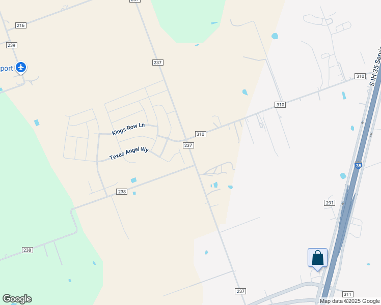map of restaurants, bars, coffee shops, grocery stores, and more near County Road 237 in Jarrell