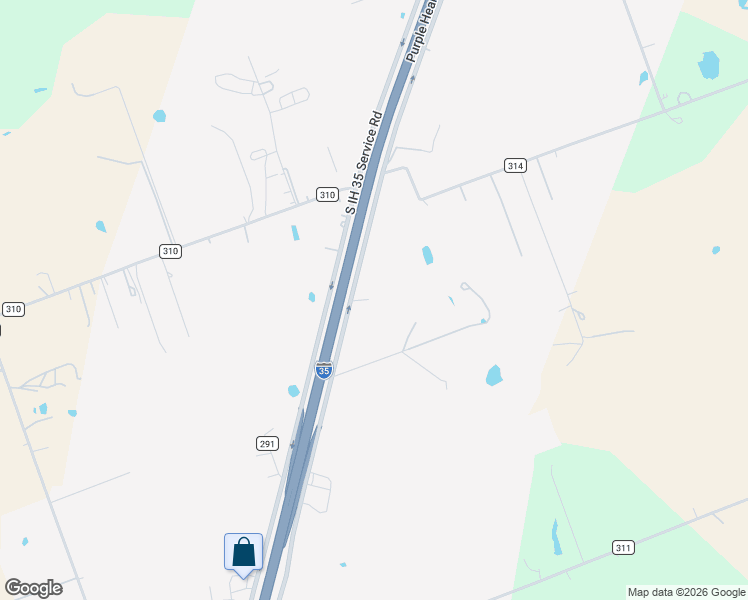 map of restaurants, bars, coffee shops, grocery stores, and more near 9900 South IH 35 Service Road in Jarrell