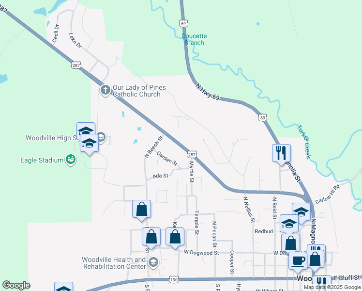 930 Pine Street, Woodville TX Walk Score