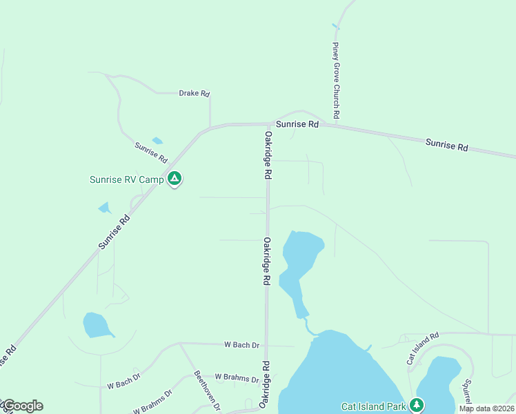 map of restaurants, bars, coffee shops, grocery stores, and more near 2765 Oakridge Road in DeFuniak Springs