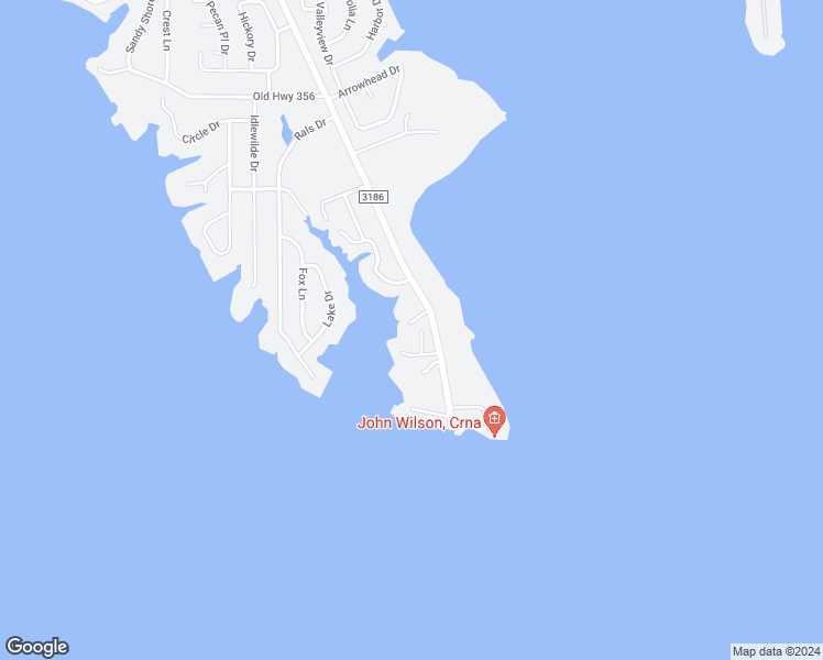 map of restaurants, bars, coffee shops, grocery stores, and more near 2112 Farm to Market Road 3186 in Onalaska