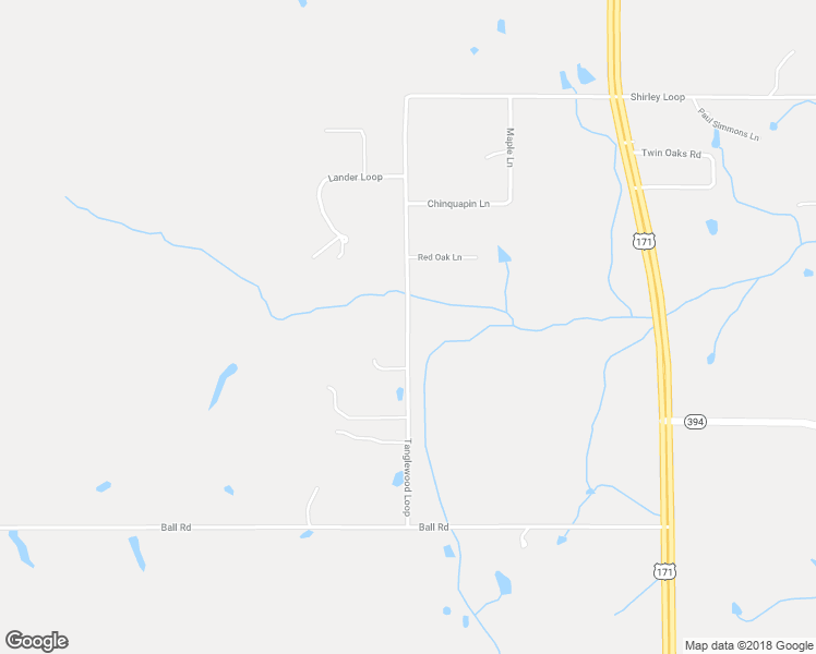 map of restaurants, bars, coffee shops, grocery stores, and more near Tanglewood Loop in DeRidder