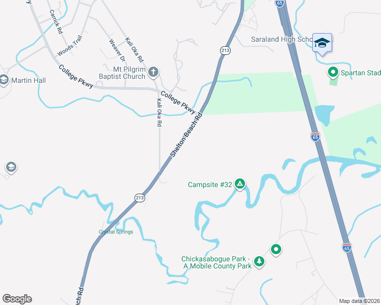 map of restaurants, bars, coffee shops, grocery stores, and more near Terminal Street in Prichard