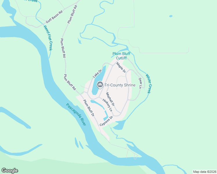 map of restaurants, bars, coffee shops, grocery stores, and more near 498 Mayhall Drive in Lucedale
