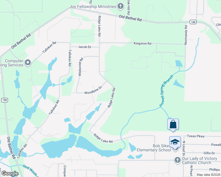 map of restaurants, bars, coffee shops, grocery stores, and more near 624 Ridge Lake Road in Crestview