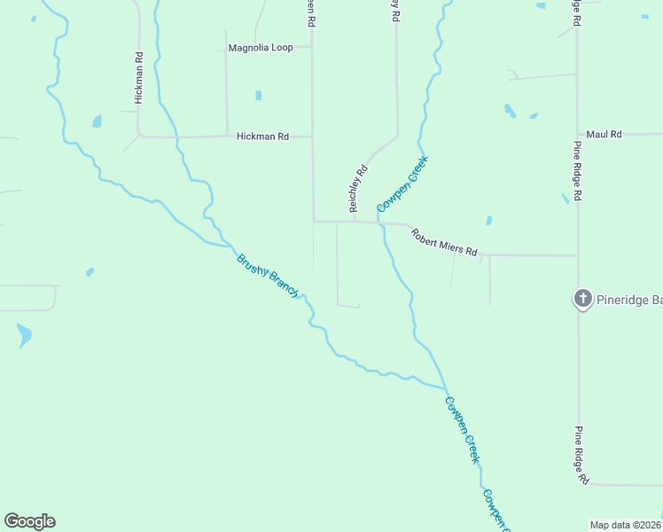 map of restaurants, bars, coffee shops, grocery stores, and more near 1215 Green Road in DeRidder