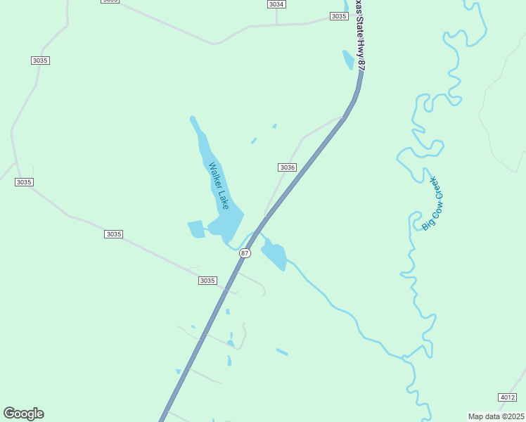 map of restaurants, bars, coffee shops, grocery stores, and more near 580 County Road 3036 in Newton