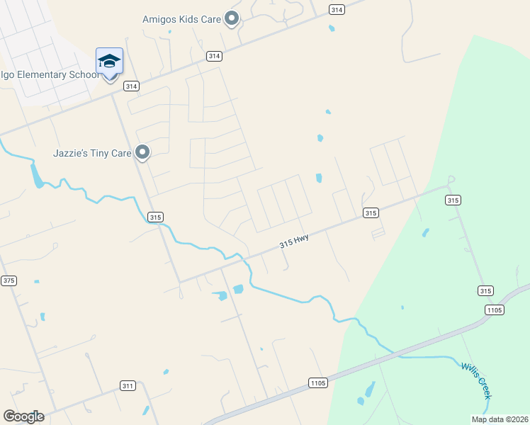 map of restaurants, bars, coffee shops, grocery stores, and more near 116 Enforcer Loop in Jarrell