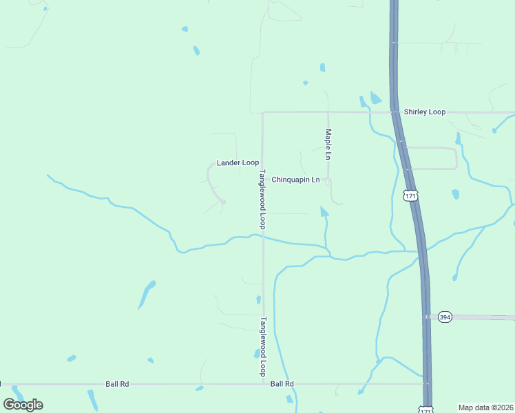 map of restaurants, bars, coffee shops, grocery stores, and more near 552 Tanglewood Loop in DeRidder