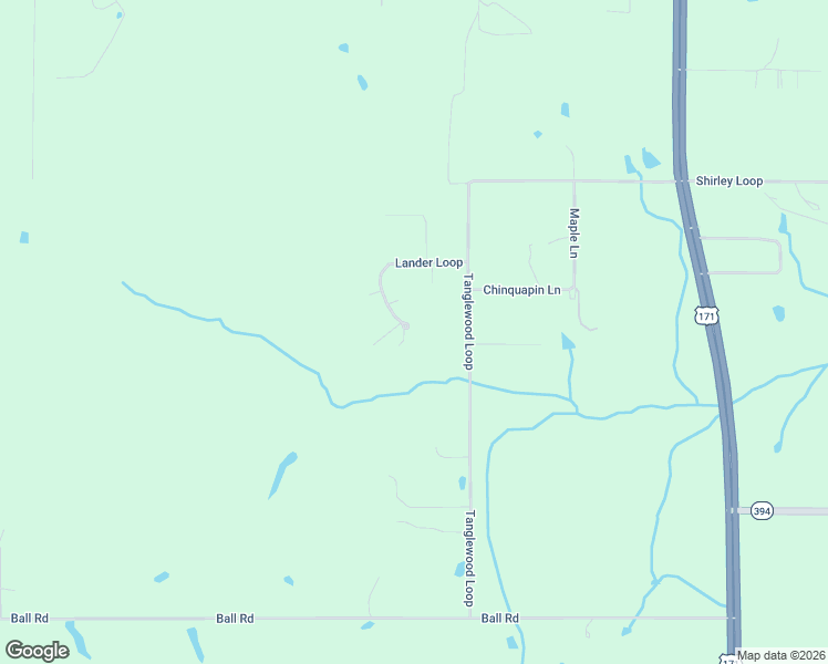 map of restaurants, bars, coffee shops, grocery stores, and more near 552 Tanglewood Loop in DeRidder