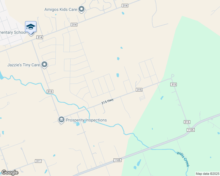 map of restaurants, bars, coffee shops, grocery stores, and more near 1071 County Road 315 in Jarrell