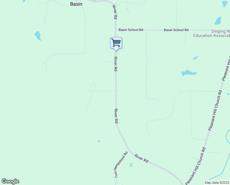map of restaurants, bars, coffee shops, grocery stores, and more near 2193-2233 River Rd in Lucedale