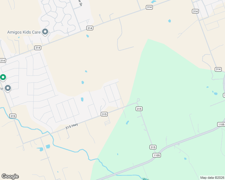 map of restaurants, bars, coffee shops, grocery stores, and more near 766 County Road 315 in Jarrell