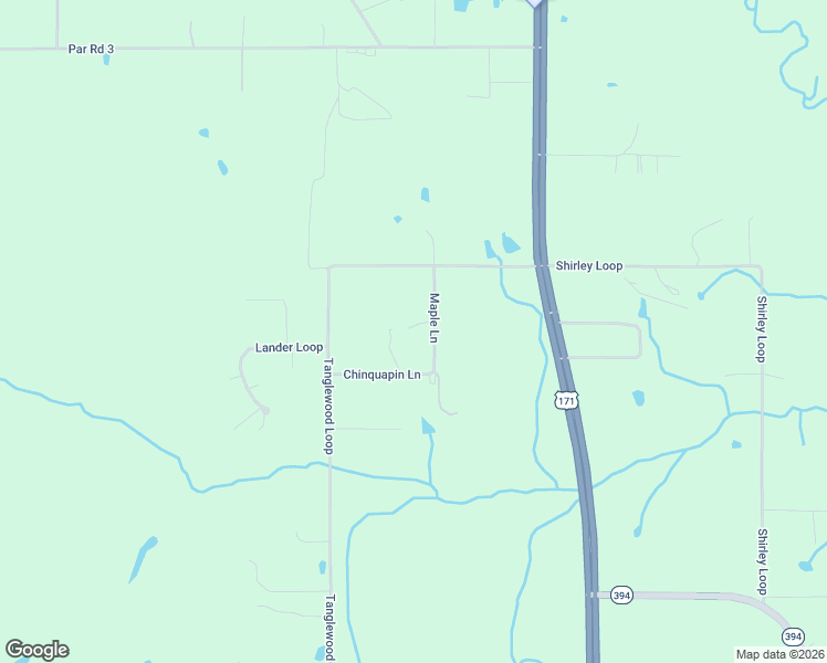 map of restaurants, bars, coffee shops, grocery stores, and more near 146-174 Maple Lane in DeRidder