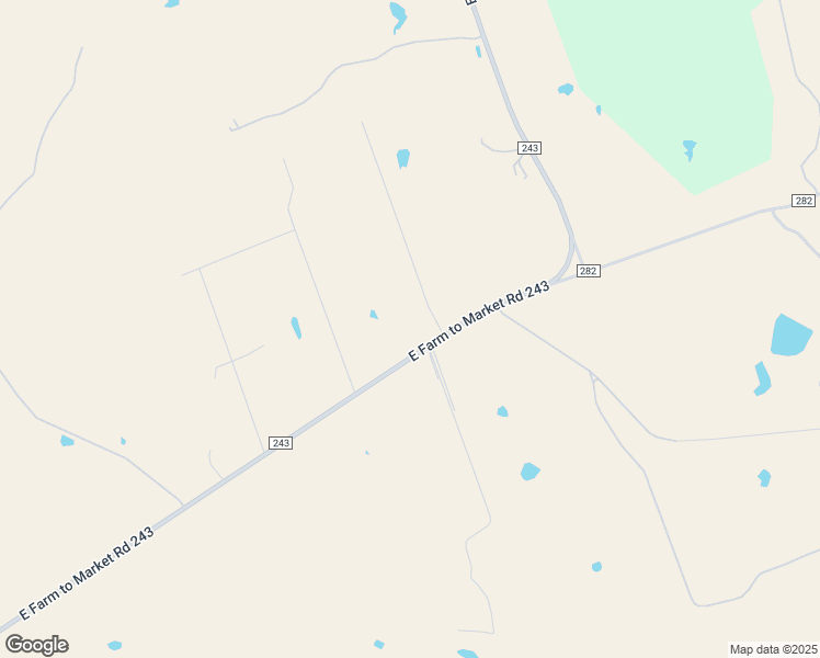 map of restaurants, bars, coffee shops, grocery stores, and more near 6436 Farm to Market 243 in Bertram