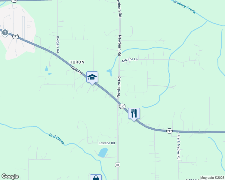 map of restaurants, bars, coffee shops, grocery stores, and more near 4956 Lott Road in Mobile