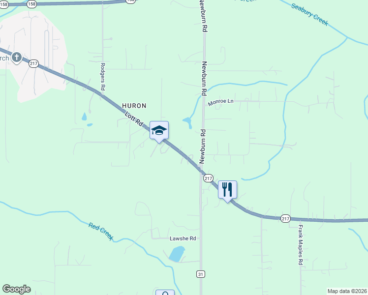 map of restaurants, bars, coffee shops, grocery stores, and more near 4956 Lott Road in Mobile
