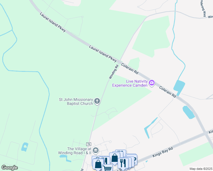 map of restaurants, bars, coffee shops, grocery stores, and more near 562 Scotchville Road in St. Marys