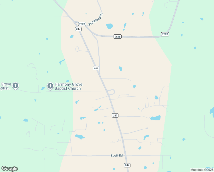 map of restaurants, bars, coffee shops, grocery stores, and more near 918 Farm to Market Road 247 in Huntsville