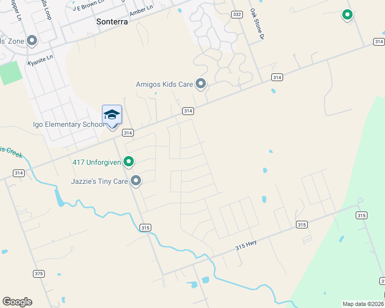map of restaurants, bars, coffee shops, grocery stores, and more near 1698 County Road 314 in Jarrell