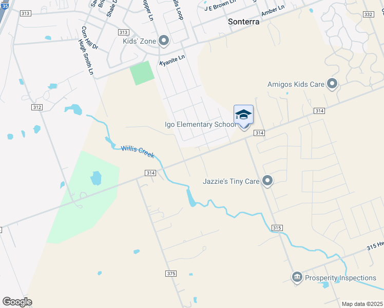 map of restaurants, bars, coffee shops, grocery stores, and more near 2259 County Road 314 in Jarrell